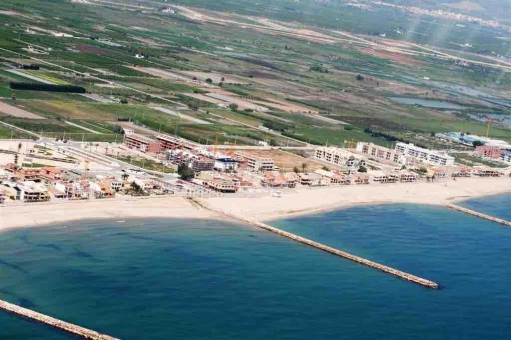 Apto Con Piscina En La Playa Cerca De Vlc Con Ac Lägenhet Puçol Exteriör bild